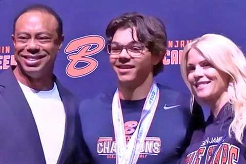 Tiger Woods, Ex-Wife Elin Nordegren Reunite To Support Son Charlie's State Title