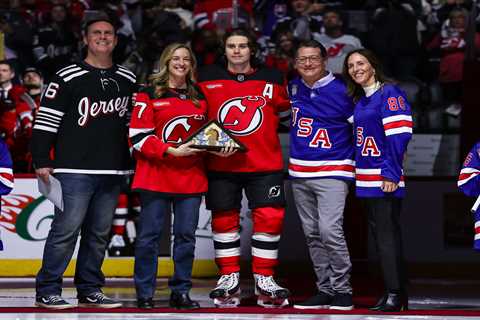 NJ Gov. Mikie Sherrill booed at Devils game honoring US Olympic hockey hero Jack Hughes