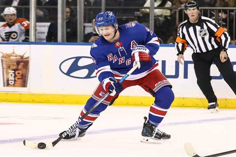 Adam Fox in no mood to talk about his Rangers future — for now