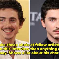 Timothée Chalamet Is Facing Backlash After Saying No One Cares About Opera And Ballet