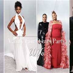 On the Scene at the Vanity Fair Oscars After Party: Queen Latifah in Red Jean Louis Sabaji, Kim..