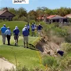 John Daly ‘bellyflops’ down hill during golf event in wild moment