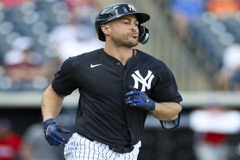 Giancarlo Stanton solid in Yankees spring training debut: ‘Nice, prototype first day’