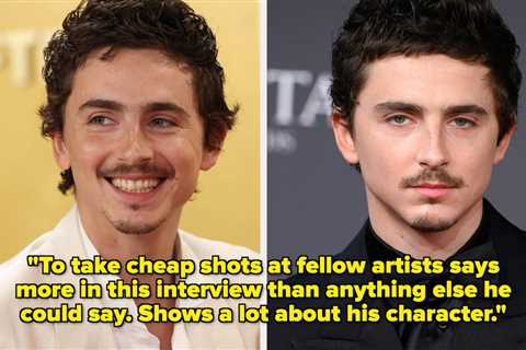 Timothée Chalamet Is Facing Backlash After Saying No One Cares About Opera And Ballet