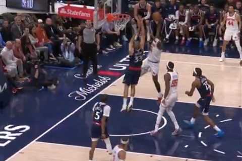 Knicks’ Mohamed Diawara posterizes Nic Batum — who he grew up watching — with vicious dunk