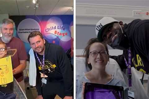 Luka Doncic, LeBron James Visit Local Hospital During Day Off