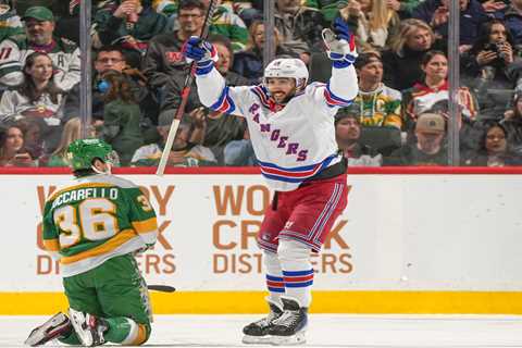 Rangers’ strong play continues against Wild as winning streak hits season-high four games