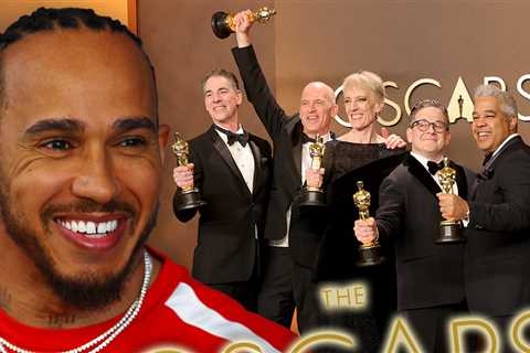 Lewis Hamilton Celebrates ‘F1’ Oscar Win
