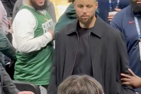 Celtics fan ejected after pulling on Steph Curry’s arm