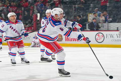 Rangers’ Vincent Iorio tells The Post about his role as stunt double in upcoming Amazon hockey..