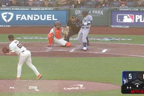 Yankees’ Jose Caballero takes first official crack at ABS pitch challenge system