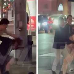 Naked Man Fights Outside Kanye West Concert, On Video