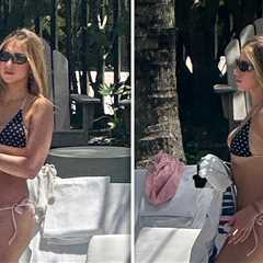 Tate McRae Shows Off Bikini Body During Miami Studio Break