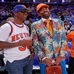 Cam Schlittler, Ben Stiller take in star-studded Knicks-Hawks Game 1