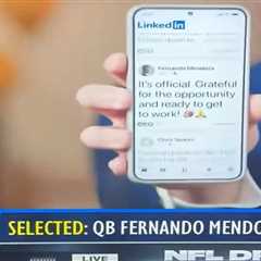 Fernando Mendoza made his 2026 NFL Draft selection LinkedIn official