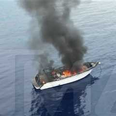 'Below Deck' Transport Vessel Catches Fire at Sea, On Video