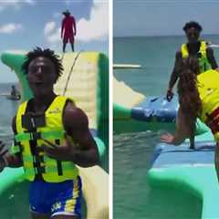 IShowSpeed and Chloe Bailey Hang Out in The Caribbean