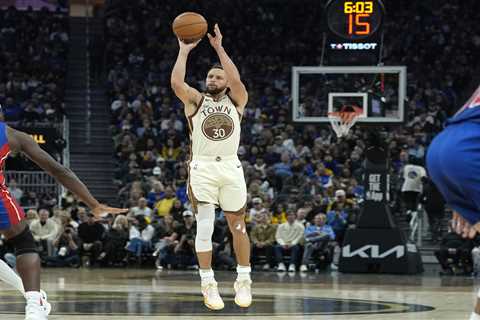 Warriors’ Steph Curry takes ‘good step’ in return from knee issue