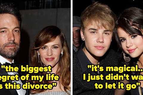 13 Celebrities' Most Heartbreaking Relationship Regrets