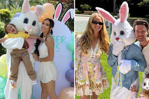 Celebrate Easter With Celebs Posin' With The Easter Bunny!