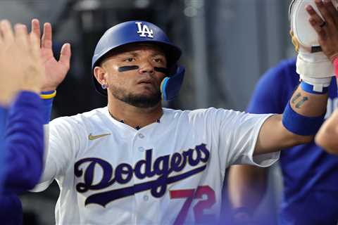 Miguel Rojas scratched from Dodgers lineup because of ‘family matter’