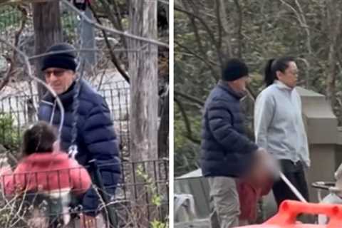 Robert De Niro Hits Playground With His 3-Year-Old Daughter Gia in New York