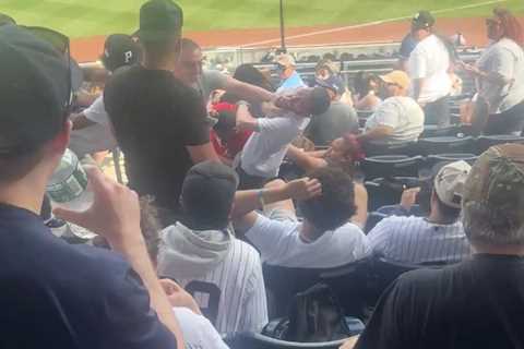 Massive brawl breaks out between fans during Yankees-Angels game: ‘Holy s–t!’