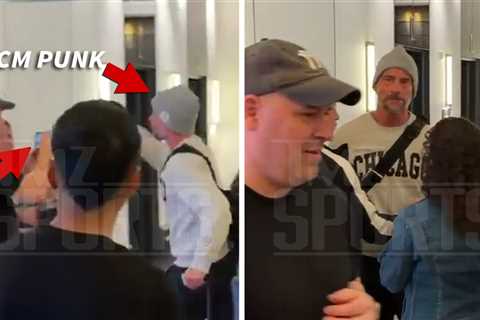 CM Punk Smacks Away Fan's Phone After WrestleMania Loss to Roman Reigns, on Video