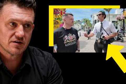 Tommy Robinson COMPLETELY EXPOSES Fake HAMAS PROTESTER