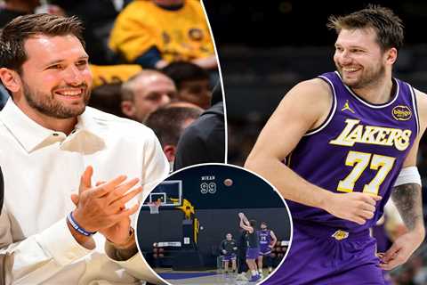 Lakers star Luka Doncic goes through court drills before potential return: ‘Soon’