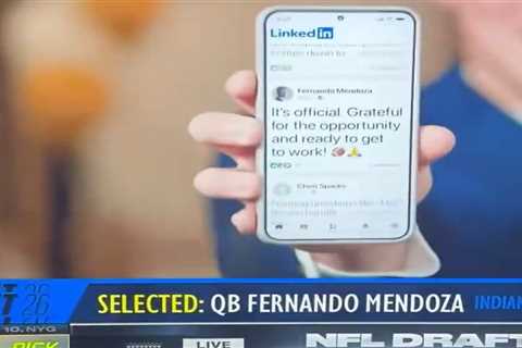 Fernando Mendoza made his 2026 NFL Draft selection LinkedIn official