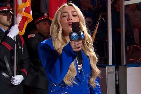 Sabres fans save anthem singer from potential catastrophe in ‘crazy but cool’ NHL playoffs scene