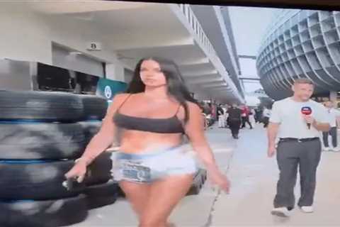 World Cup’s ‘sexiest fan’ captures attention of Formula 1 cameraman