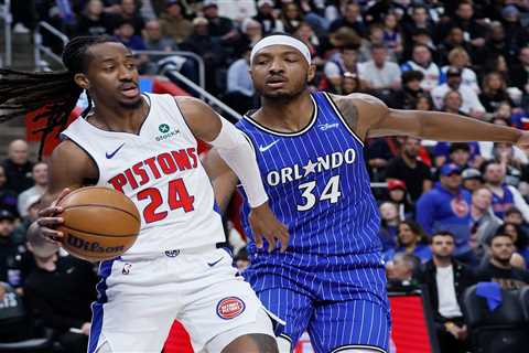 Pistons fans loudly troll Magic with ‘Angel Reese’ chants during Game 7 as they send her boyfriend..