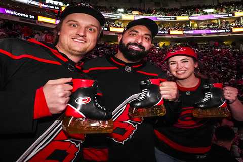 Viral beer skate won’t return for Hurricanes’ playoff run after fans ‘went crazy for it’