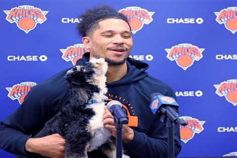 Why Josh Hart brought a dog to practice with Knicks playoffs on hold: ‘Whatever makes good vibes’
