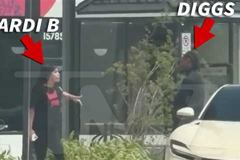Cardi B and Stefon Diggs Argue Outside Maryland Coffee Shop, on Video