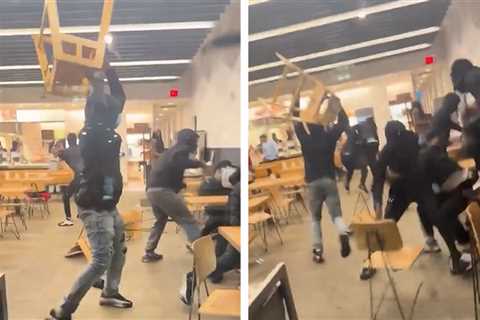 Massive Chair-Throwing Brawl Explodes Inside Chipotle Restaurant: Video