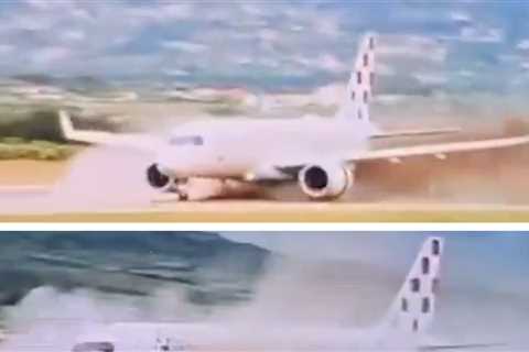 Croatia Airlines Jet Skids Off Runway In Aborted Takeoff, On Video