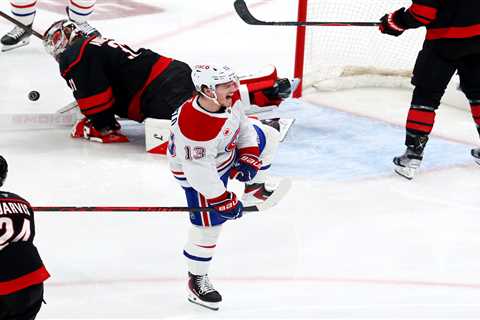 Canadiens use quick start to steal Game 1 from rusty Hurricanes in Eastern Conference Final