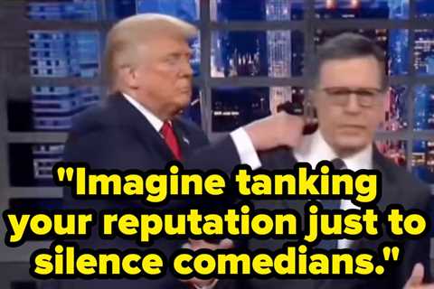 Trump's Cringeworthy Reaction To Colbert's The Late Show Finale Is An AI Nightmare