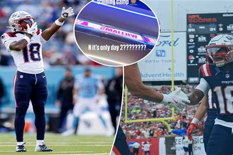 Patriots receiver makes outrageous social media post