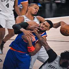 Jeremy Sochan agitates former teammate Victor Wembanyama from Knicks’ bench