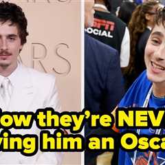 Timothée Chalamet Just Made A Shady Comment About The Oscars After Being Snubbed For Best Actor