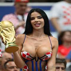World Cup’s sexiest fan Ivana Knöll stuns in barely-there top during disappointing Croatia opener