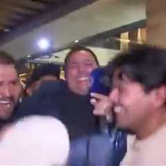 Mexico fans keep throwing World Cup reporters in the air on live TV