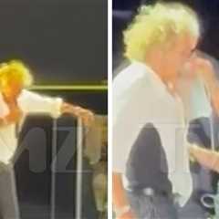 Rod Stewart Needs Oxygen Tank During Utah Concert, Video