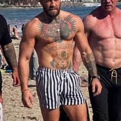 UFC star Conor McGregor spotted walking on sand at Laguna Beach