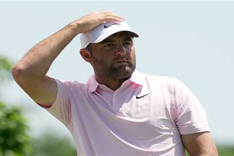 Scottie Scheffler caught fuming at caddie after hitting ball in the water at Memorial