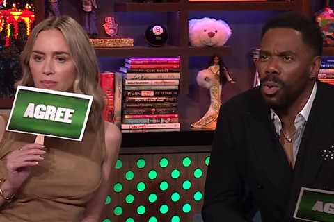 'Disclosure Day' Stars Emily Blunt and Colman Domingo Joke About Sexting Each Other
